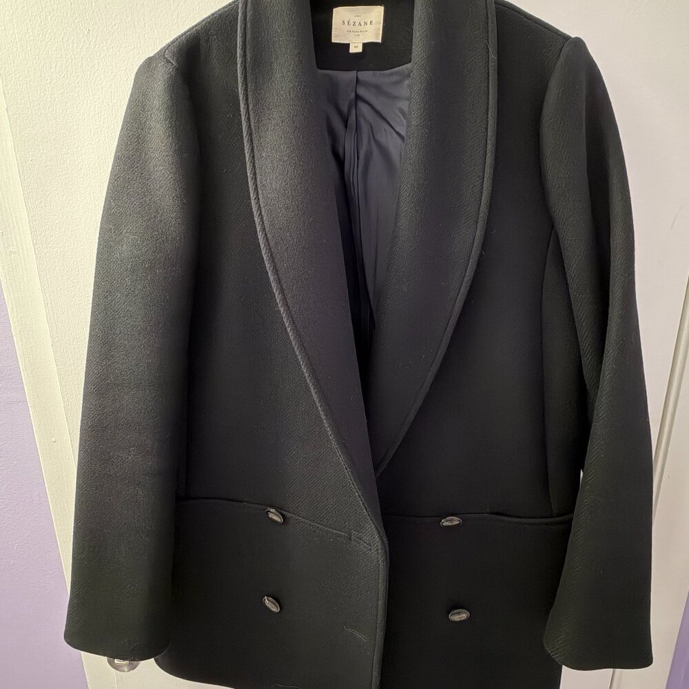 Sezane James Coat Noir (Black) - Size 40 (US 8) - Picture 6 of 6